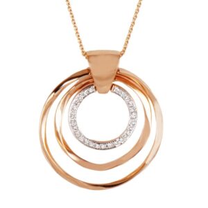 Collana KdiKuore in oro rosa con diamanti | Gioielleria Caruso Napoli