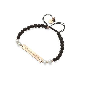 Bracciale Mikiko con agata nera | Gioielleria Caruso Napoli