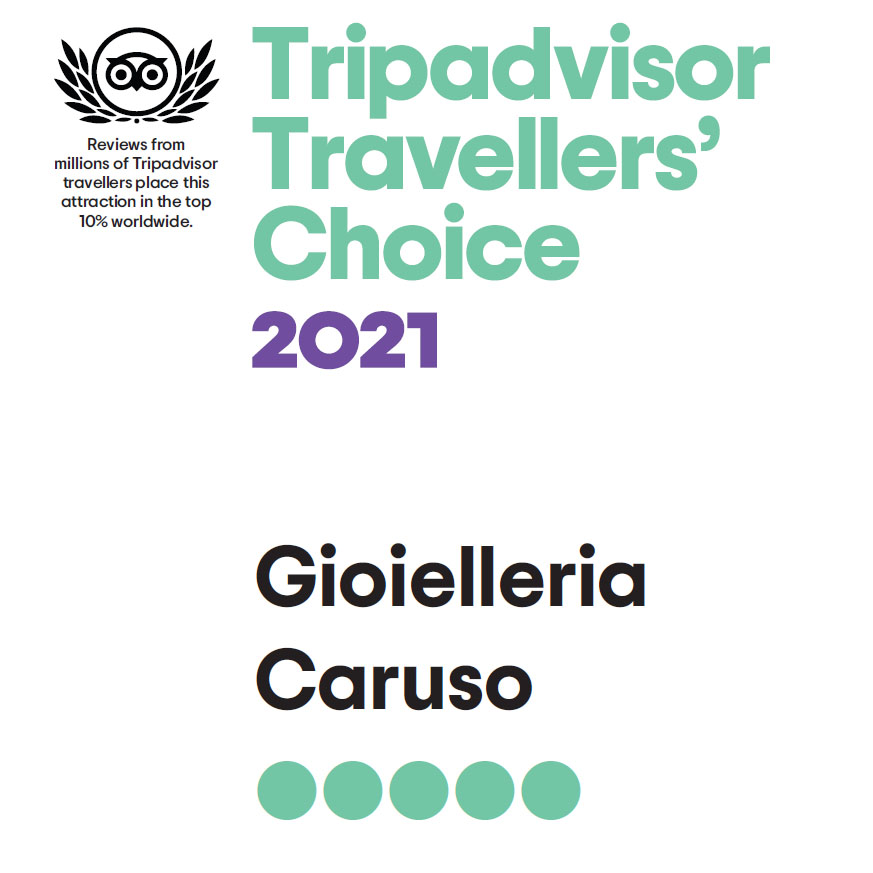Gioielleria Caruso Premio Travellers' Choice 2021 di Tripadvisor