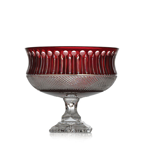 Tsars Collection Fruttiera in cristallo rossa HR-FTD F2413 | Gioielleria Caruso Napoli