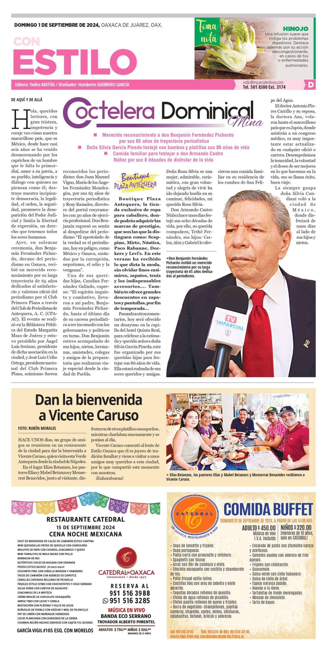 Dan la bienvenida a Vicente Caruso in Mexico | Gioielleria Caruso Napoli