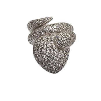 Anello Serpente Pascià con diamanti | Gioielleria Caruso Napoli