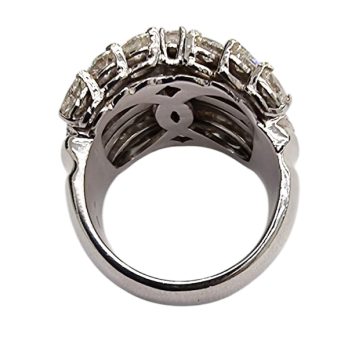 Anello fascia in oro Collezione Caruso con diamanti | Gioielleria Caruso Napoli