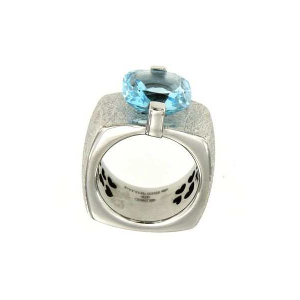 Anello PittieSisi in argento con quarzo azzurro | Gioielleria Caruso Napoli