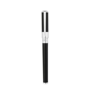 St Dupont Penna Roller D Initial Nera Argento | Gioielleria Caruso Napoli