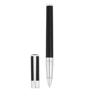 St Dupont Penna Roller D Initial Nera Argento | Gioielleria Caruso Napoli