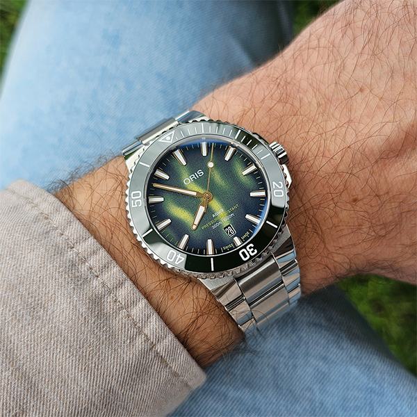 Oris Aquis Kelp Forest Limited Edition 01 733 7787 4187-Set | Gioielleria Caruso Napoli